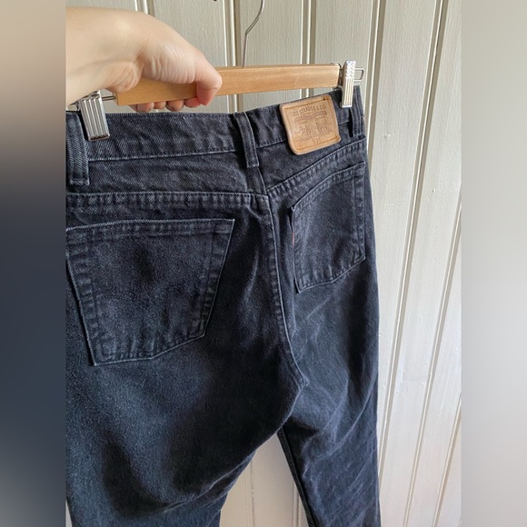 LEVI’S VINTAGE 1990 531 black denim jeans size 25 - Picture 5 of 12
